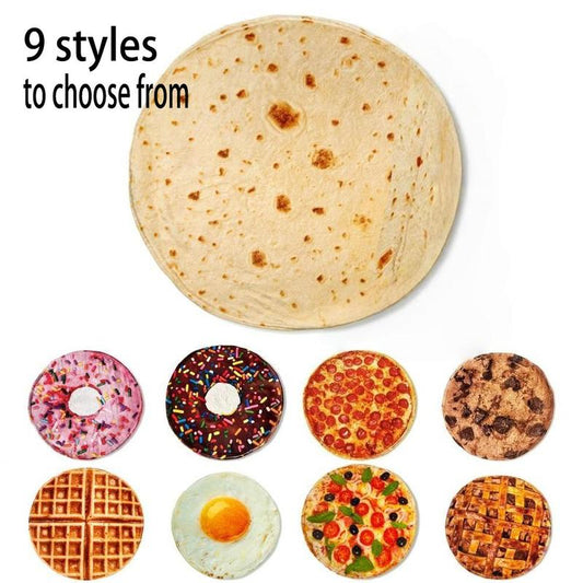 🔥 -50% Oggi: Coperta a Tema Cibo con Motivi Realistici di Donut, Pizza e Tortilla – Morbida e confortevole, perfetta per casa, ufficio e come idea regalo originale.