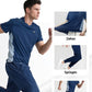 💎👕 53% RABATT! Zweiteiliges Sport-Set für Herren – Kurzarm-T-Shirt & Lange Hose | Atmungsaktiv, bequem & ideal für Training oder Freizeit 🏃‍♂️