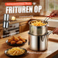 🔥 -50% Oggi: Friggitrice Multifunzione in Acciaio Inox 304 – Certificata alimentare, design anti-schizzi e cestello filtrante per patatine croccanti e pollo dorato, senza olio su muri e mani.