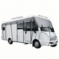 🎃 Offerta di Halloween: 50% DI SCONTO! 🚐 Telo Protettivo per Tetto di Camper e Caravan – Tessuto Oxford 210D con Cinghie Regolabili Rinforzate