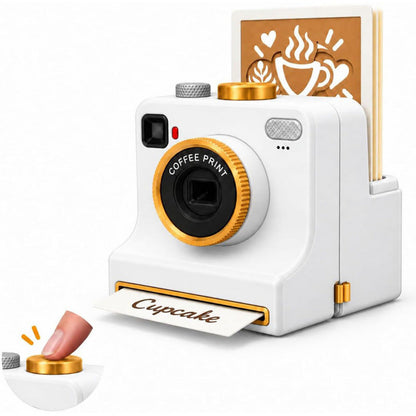 ☕🎄 Idea Regalo di Natale per Amanti del Caffè – Macchina per Latte Art 3D con Stencil | Divertente Coffee Art Maker ✨🎁