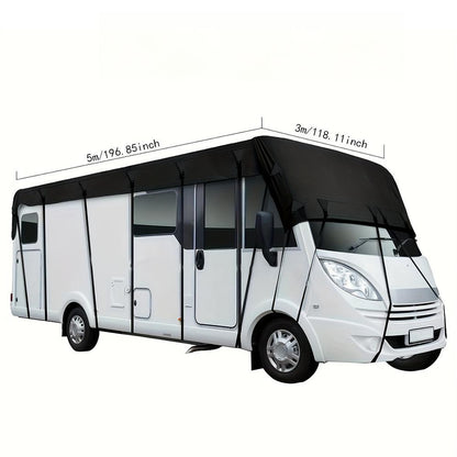 🎃 Offerta di Halloween: 50% DI SCONTO! 🚐 Telo Protettivo per Tetto di Camper e Caravan – Tessuto Oxford 210D con Cinghie Regolabili Rinforzate