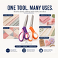 🔥 -50% Oggi: Forbici a Zig-Zag in Acciaio Inox ✂️ – Manici ergonomici imbottiti, taglio decorativo perfetto per cucito, trapunte e scrapbooking.