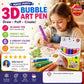🖌️Penna magica – Disegna in 3D con un solo tratto!🎄 Fai da te: penne per disegnare con i popcorn