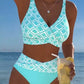 🏖️Summer Hot Sale– 55% OFF!!🔥Women's High Waist Two-Piece Bikini Set 👙🌊