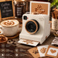 ☕🎄 Idea Regalo di Natale per Amanti del Caffè – Macchina per Latte Art 3D con Stencil | Divertente Coffee Art Maker ✨🎁