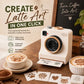 ☕🎄 Idea Regalo di Natale per Amanti del Caffè – Macchina per Latte Art 3D con Stencil | Divertente Coffee Art Maker ✨🎁