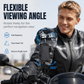 🏍️Supporto telefono moto con mini visiera casco! Proteggi il telefono da sole e pioggia durante la guida, stabile e anti vibrazione.