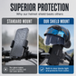 🏍️Supporto telefono moto con mini visiera casco! Proteggi il telefono da sole e pioggia durante la guida, stabile e anti vibrazione.