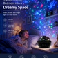 2-in-1 Rotating Star Projector Night Lights