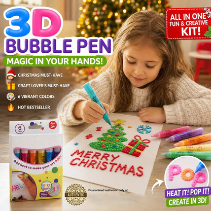 🖌️Penna magica – Disegna in 3D con un solo tratto!🎄 Fai da te: penne per disegnare con i popcorn