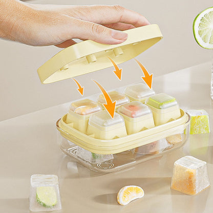 🧊Limitiertes 50 % Rabatt⏰ Mini-Eiswürfelform 6er – Lebensmittelecht, Leicht zu Lösen ✨