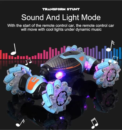 Auto acrobatica radiocomandata a gesti con luci LED e rotazioni a 360°