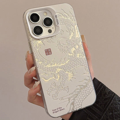 📱Custodia Protettiva per iPhone con Motivo Drago Portafortuna – Design audace e protezione affidabile per l’uso quotidiano. 🐉