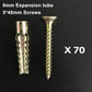 📢📢MEHR KAUFEN MEHR SPAREN🔩Aufgerüstete Gezahnte Eisen-Expansionsschraube