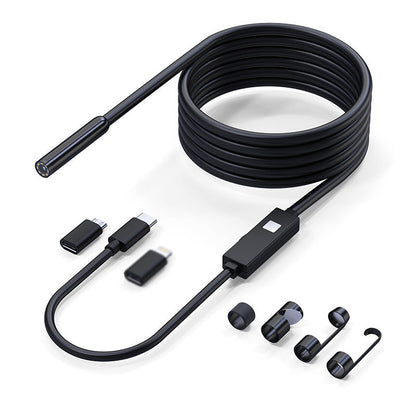 🥳 Offerta 2026 🥳💞 Oltre 50.000 vendute! 📱🔍 Sconto del 50%! Telecamera endoscopica HD impermeabile con sonda da 8 mm e risoluzione 200 W. Connessione Type-C/Micro/Lightning, pronta all’uso. Ideale per gli spazi difficili da raggiungere! 🔌✨