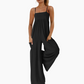 🔥Hot Sale 50% OFF✨Beach Casual Strappy Backless Wide-Leg Jumpsuit