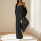 🔥Hot Sale 50% OFF✨Beach Casual Strappy Backless Wide-Leg Jumpsuit