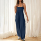 🔥Hot Sale 50% OFF✨Beach Casual Strappy Backless Wide-Leg Jumpsuit