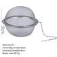 🍵 Filtro per Spezie e Tè in Acciaio Inox 304 – Set da 3 | Maglia Fine, Chiusura Sicura, 3 Taglie Disponibili