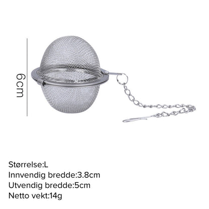 🍵 Filtro per Spezie e Tè in Acciaio Inox 304 – Set da 3 | Maglia Fine, Chiusura Sicura, 3 Taglie Disponibili