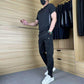 💎👕 53% RABATT! Zweiteiliges Sport-Set für Herren – Kurzarm-T-Shirt & Lange Hose | Atmungsaktiv, bequem & ideal für Training oder Freizeit 🏃‍♂️
