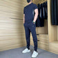 💎👕 53% RABATT! Zweiteiliges Sport-Set für Herren – Kurzarm-T-Shirt & Lange Hose | Atmungsaktiv, bequem & ideal für Training oder Freizeit 🏃‍♂️