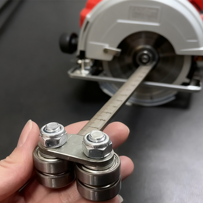 📏 Guida in Acciaio Inox per Sega Circolare con Scala Laser – Biassiale o Monoassiale | 600 mm