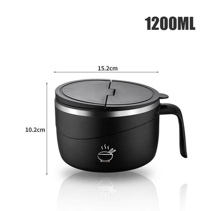 ⏳ULTIMO GIORNO SALDI 50% OFF💕Ciotola in Acciaio Inox 304 Multiuso Anti-scottatura Grande Capacità per Noodles Istantanei