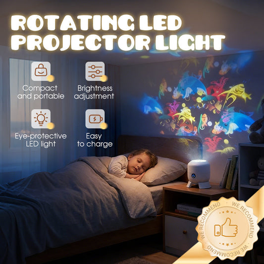 🥳50% Rabatt  !!!🎉 Dynamisches LED-Projektorlicht, rotierend 💞⚡ Über 50.000+ verkauft! Ideal für Party & Haushalt – sofort Effekt erzielen.