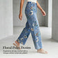 🥳Jetzt 50% reduziert!👖 Blumen-Jeans für Damen – gerade geschnitten & trendy 🌿 + Kostenloser Versand ab 2 Artikeln ✨