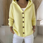 ⏳Limitiertes 53% Rabatt⏰Strickjacke mit Kapuze und Knopfleiste für Damen🧥🌈