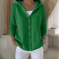 ⏳Limitiertes 53% Rabatt⏰Strickjacke mit Kapuze und Knopfleiste für Damen🧥🌈