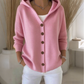 ⏳Limitiertes 53% Rabatt⏰Strickjacke mit Kapuze und Knopfleiste für Damen🧥🌈