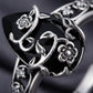 🔥 Promo Flash -50%: Anello Romantico Regolabile – Stile Boho con Pietra Nera, Motivo Floreale Vintage e Dettagli Scintillanti. Fascino Intramontabile e Misterioso. ✨🌙