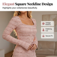 🥳NEUHEITEN FÜR 2026 – 50% RABATT🎉 Maxikleid mit quadratischem Ausschnitt – Vintage-Charme trifft moderne Eleganz. Zeitlos & zauberhaft. ✨