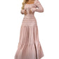🥳NEUHEITEN FÜR 2026 – 50% RABATT🎉 Maxikleid mit quadratischem Ausschnitt – Vintage-Charme trifft moderne Eleganz. Zeitlos & zauberhaft. ✨