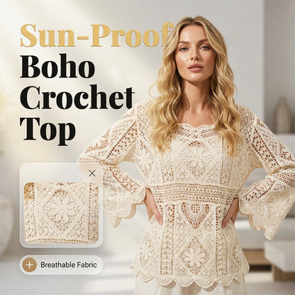👚 56% RABATT! 🌼 Traumhafte Spitzenbluse im Boho-Vintage-Look – Atmungsaktiv, Figurschmeichelnd & Perfekt Für Einen Romantischen Auftritt ✨