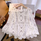 👚 56% RABATT! 🌼 Traumhafte Spitzenbluse im Boho-Vintage-Look – Atmungsaktiv, Figurschmeichelnd & Perfekt Für Einen Romantischen Auftritt ✨