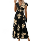 👗 53% RABATT! 🌺 Damen Freizeitkleid mit Print, V-Ausschnitt & Rüschen – Leichter Stoff & romantischer Stil – Perfekt für warme Tage, Strand oder einen feminine Look im Alltag ☀️✨
