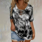📢📢60% RABATT!! ⏰Tie-Dye-T-Shirt für Damen mit Schnürung und V-Ausschnitt
