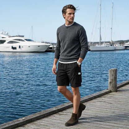 ⏰ 55 % RABATT – Nur für kurze Zeit ✨Herren Cargo Shorts in Große Größen 👖 Locker, Bequem & Mit Praktischen Taschen