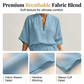 🥳New Arrival 47% OFF💞Women's Casual V-Neck Top and Wide-Leg Pants Set
