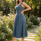 👗 50% RABATT! 👖 Damen Jeanskleid mit Knopfleiste vorne – Klassischer Denim-Look, bequeme Passform & vielseitig für Alltag, Strand oder Freizeit – einfach kombinieren mit Sneakern oder Sandalen ✨