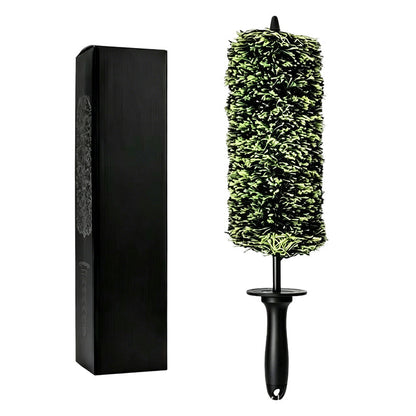 ⏳Offerta a Tempo Limitato⏰ Spazzola per la Pulizia del Canale dei Cerchi – Microfibra a Raggio Profondo per Cerchi, Pinze Freni e Vano Motore – Setole Morbide Antigraffio, Impugnatura Ergonomica con Protezione Nocche – Include Custodia