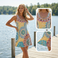 👗 52% RABATT! 🔥 Lockeres ärmelloses Sommerkleid im A-Linien-Schnitt mit Print – Leicht, luftig & perfekt für Strand, Reisen oder entspannte Tage in der Sonne ☀️