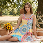 👗 52% RABATT! 🔥 Lockeres ärmelloses Sommerkleid im A-Linien-Schnitt mit Print – Leicht, luftig & perfekt für Strand, Reisen oder entspannte Tage in der Sonne ☀️