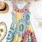 👗 52% RABATT! 🔥 Lockeres ärmelloses Sommerkleid im A-Linien-Schnitt mit Print – Leicht, luftig & perfekt für Strand, Reisen oder entspannte Tage in der Sonne ☀️