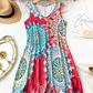 👗 52% RABATT! 🔥 Lockeres ärmelloses Sommerkleid im A-Linien-Schnitt mit Print – Leicht, luftig & perfekt für Strand, Reisen oder entspannte Tage in der Sonne ☀️