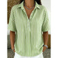 🎁Neuwaren 58% Rabatt💥Damen Kurzarmshirt – Gestreift & Lässig 🌿 Für Alltag & Freizeit